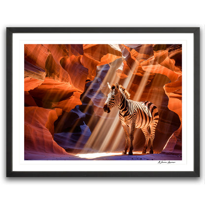 Zebra in Antelope Canyon