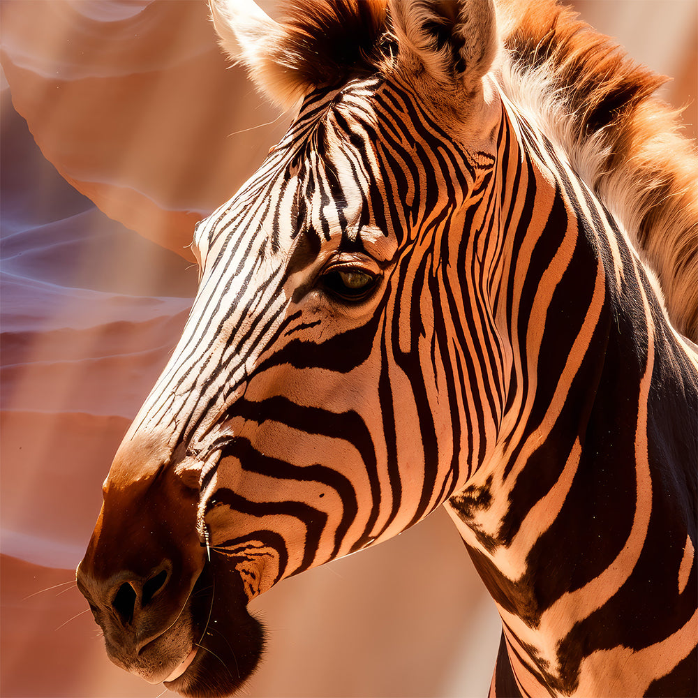 Zebra in Antelope Canyon