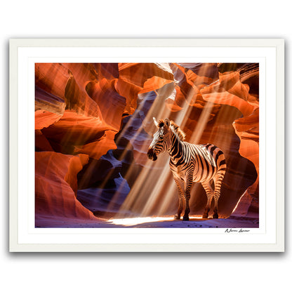 Zebra in Antelope Canyon